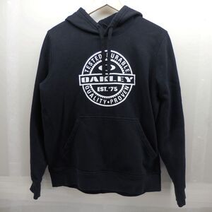 Rare VTG OAKLEY Tested Durable Quality Proven Hoodie Sweatshirt 2000s Black SZ L